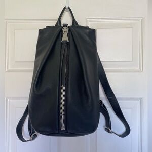 Aimee Kestenberg tamitha black leather backpack.